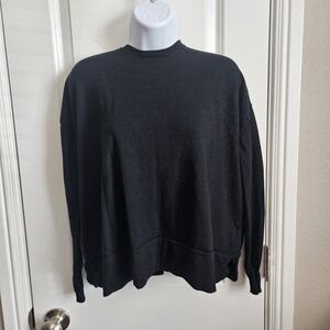 Psophia Vazquez De Castro Black Merino Wool‎ Sweater XS Minimalist